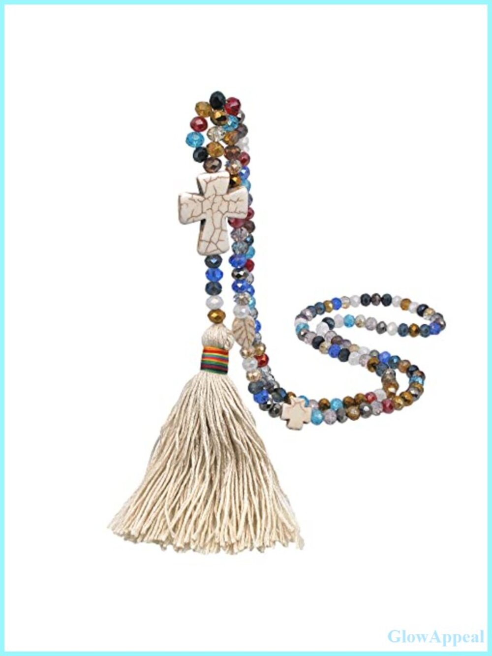 Handmade Wooden Beaded Long Tassel Fringe Strand Necklace Boho Sweater Chain